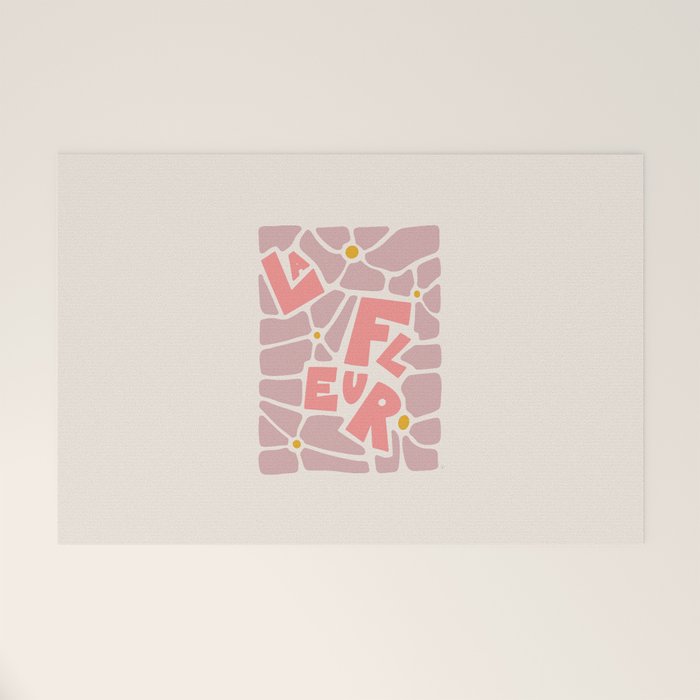 La Fleur French Flower Welcome Mat Gallery Image 1