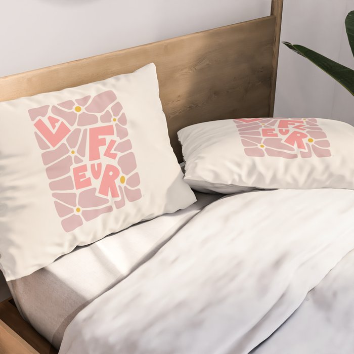La Fleur French Flower Pillow Sham Gallery Image 2
