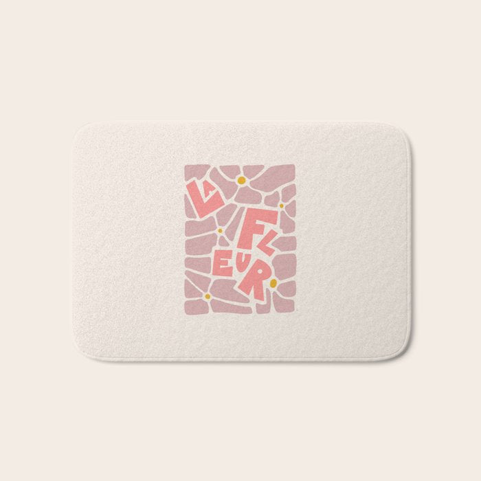 La Fleur French Flower Bath Mat Gallery Image 1