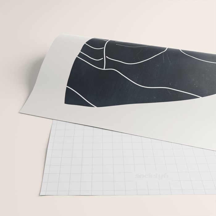 Lady Portrait Minimal Line Art Wrapping Paper Gallery Image 2