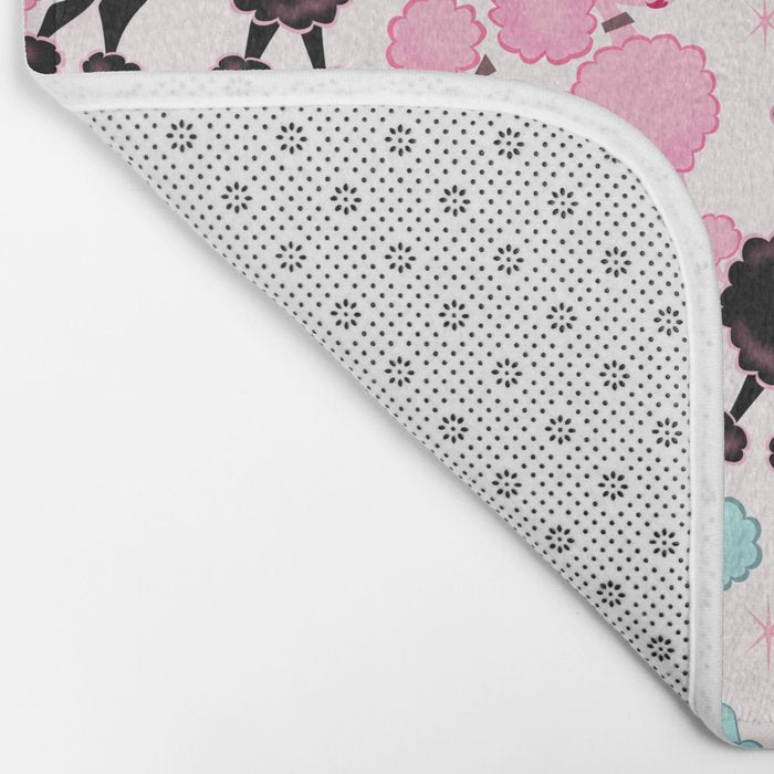 Poodlerama Retro Poodles Bath Mat Gallery Image 2