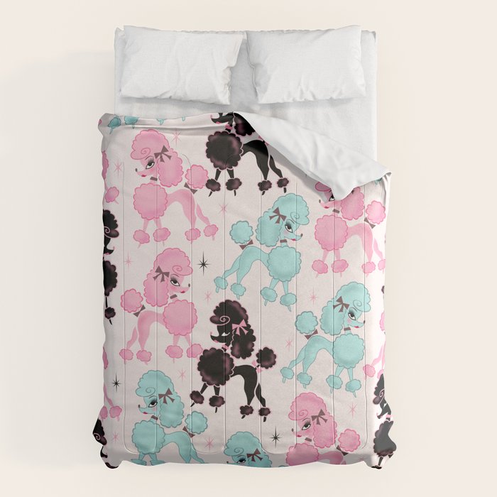Poodlerama Retro Poodles Comforter Gallery Image 1