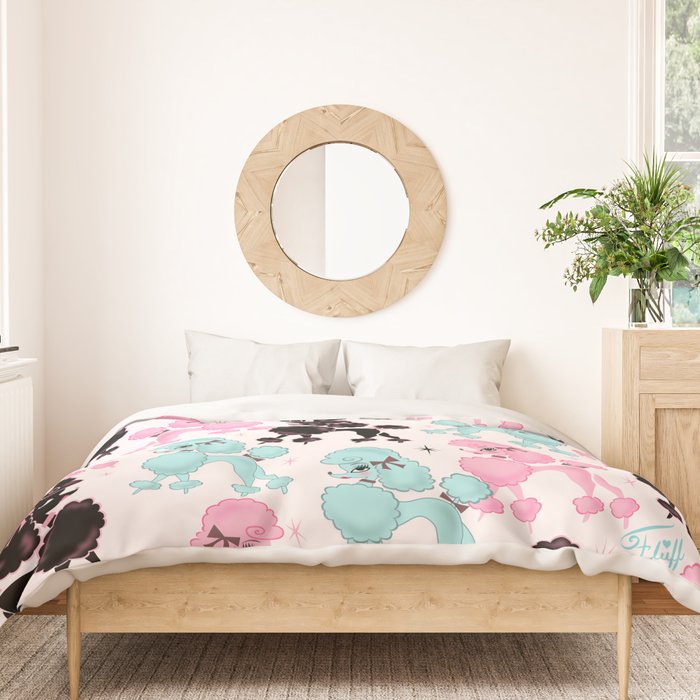 Poodlerama Retro Poodles Duvet Cover Gallery Image 3