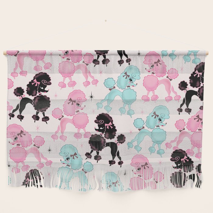 Poodlerama Retro Poodles Wall Hanging Gallery Image 1