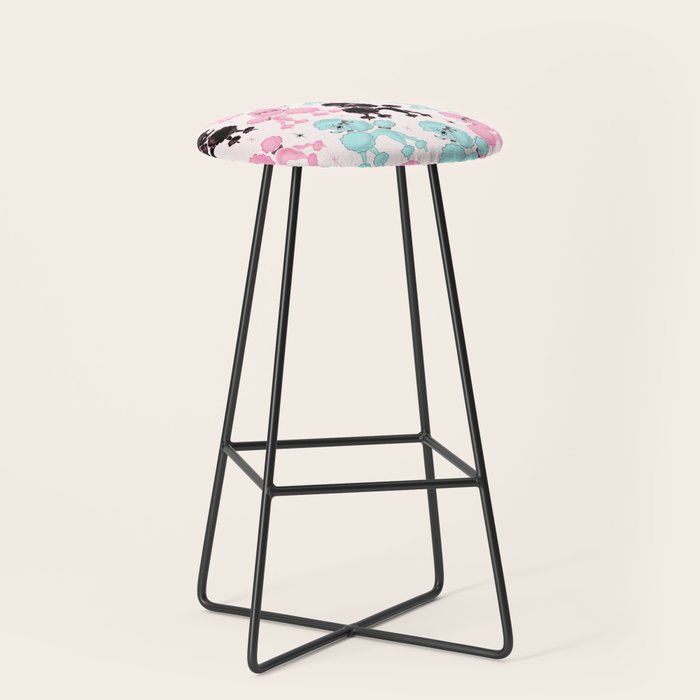 Poodlerama Retro Poodles Stool Gallery Image 1