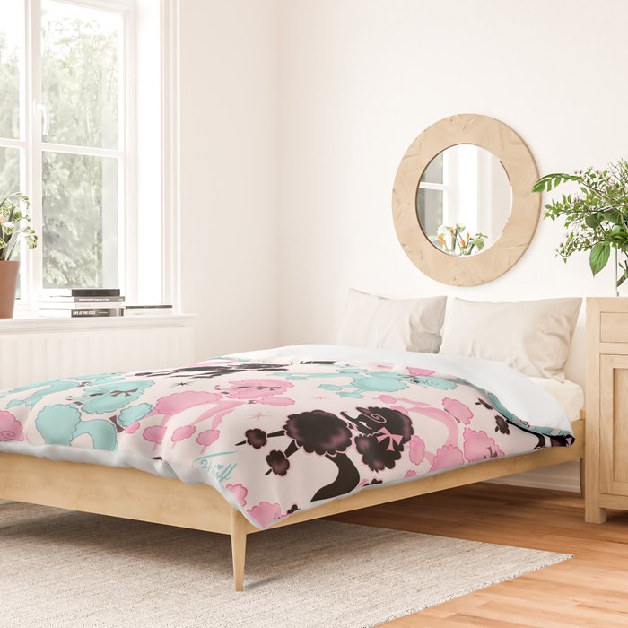 Poodlerama Retro Poodles Duvet Cover Gallery Image 2