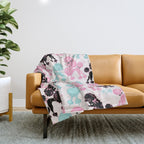 Poodlerama Retro Poodles Throw Blanket Gallery Image 1