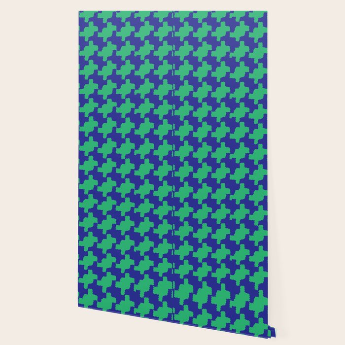  Ocean Crinkle Houndstooth Wallpaper Gallery Image 2
