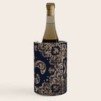 Luxury Fleur-de-lis Ornament - gold and dark blue Wine Chiller Gallery Image 3