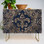 Luxury Fleur-de-lis Ornament - gold and dark blue Credenza Gallery Image 1