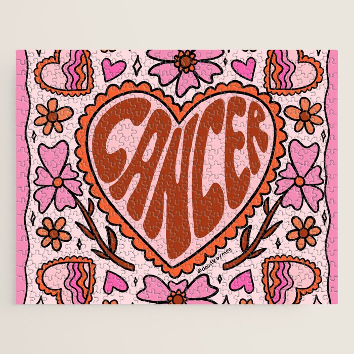 Cancer Zodiac Heart Jigsaw Puzzle Gallery Image 1