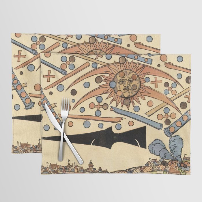 1561 Celestial Phenomenon over Nuremberg Placemat Gallery Image 1