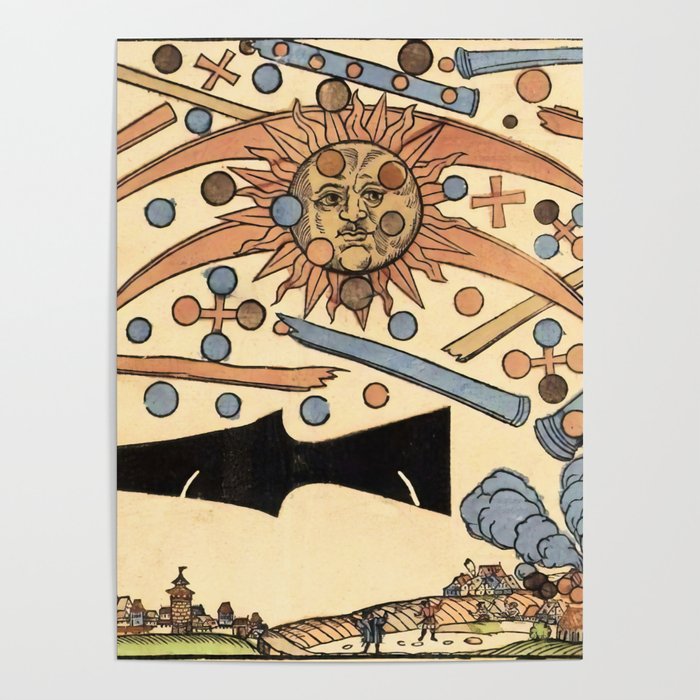 1561 Celestial Phenomenon over Nuremberg Poster Gallery Image 4