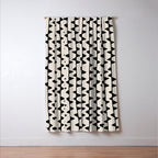 Triangles / Black & White Pattern Window Curtain Gallery Image 3