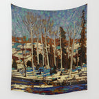Tom Thomson March 1916 Canadian Landscape Artist Wall Tapestry Gallery Image 4