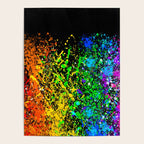 Black Rainbow Color Splatter Poster Gallery Image 4