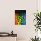 Black Rainbow Color Splatter Poster Gallery Image 2