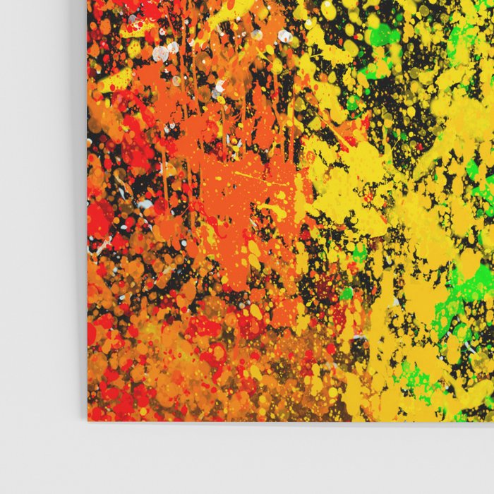 Black Rainbow Color Splatter Poster Gallery Image 3