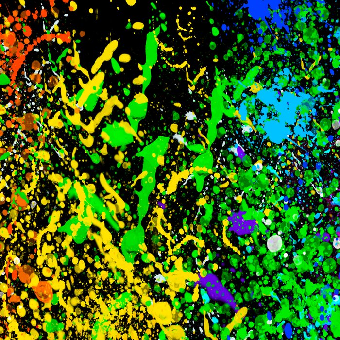 Black Rainbow Color Splatter Coffee Mug Gallery Image 2