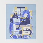 Working From Home Throw Blanket Gallery Image 2