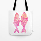 Indonesian Fish Duo - Pink Palette Tote Bag Gallery Image 1