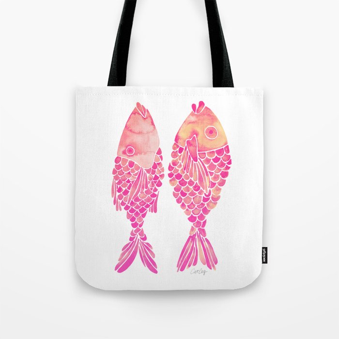 Indonesian Fish Duo - Pink Palette Tote Bag Gallery Image 1