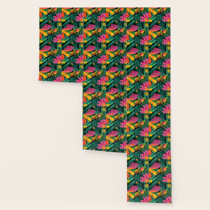 Wild Tropics Colorful Abstract Pattern Wallpaper Gallery Image 3