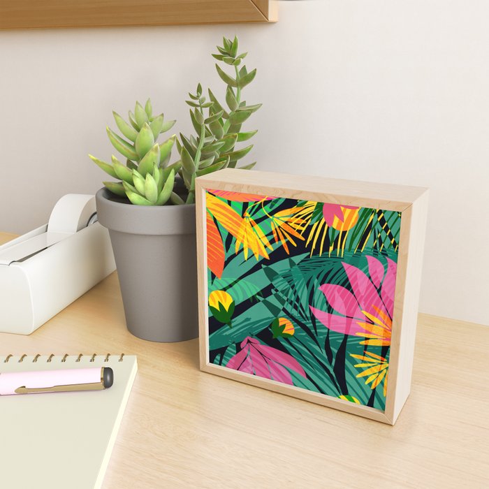 Wild Tropics Colorful Abstract Pattern Mini Art Print Gallery Image 2