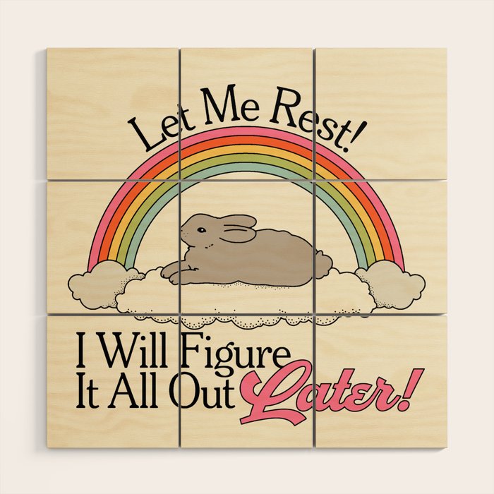 Figure It Out Later Wood Wall Art Gallery Image 1