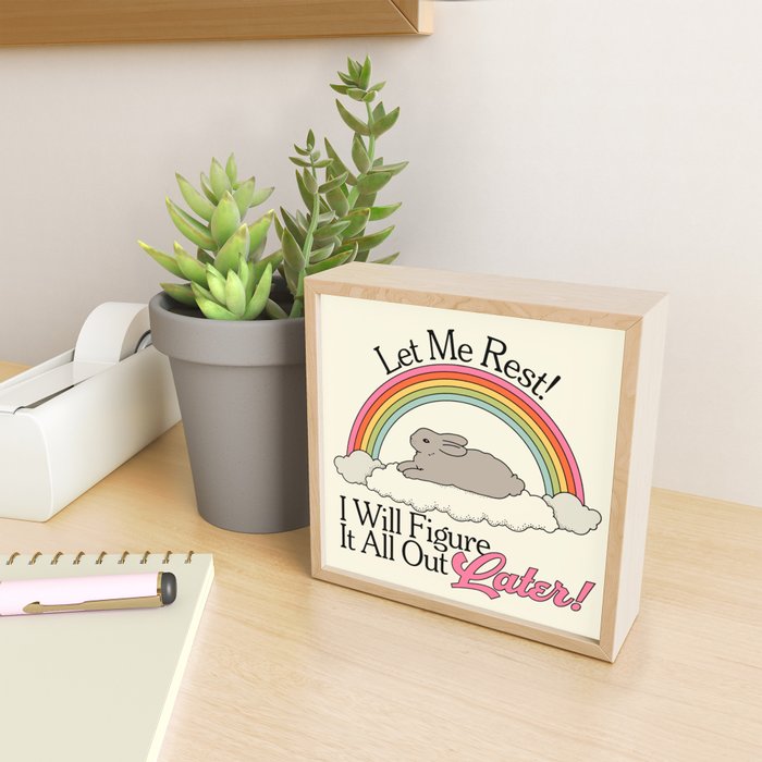 Figure It Out Later Mini Art Print Gallery Image 2