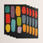 Black & Colorful Shapes Modern II Wrapping Paper Gallery Image 3