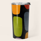 Black & Colorful Shapes Modern II Travel Mug Gallery Image 2