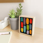 Black & Colorful Shapes Modern II Mini Art Print Gallery Image 2