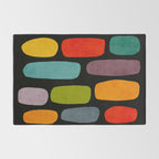 Black & Colorful Shapes Modern II Rug Gallery Image 2