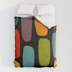 Black & Colorful Shapes Modern II Comforter Gallery Image 6