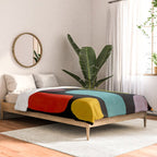 Black & Colorful Shapes Modern II Comforter Gallery Image 2