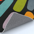 Black & Colorful Shapes Modern II Rug Gallery Image 4