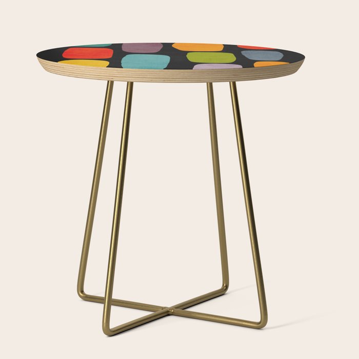 Black & Colorful Shapes Modern II Side Table Gallery Image 1