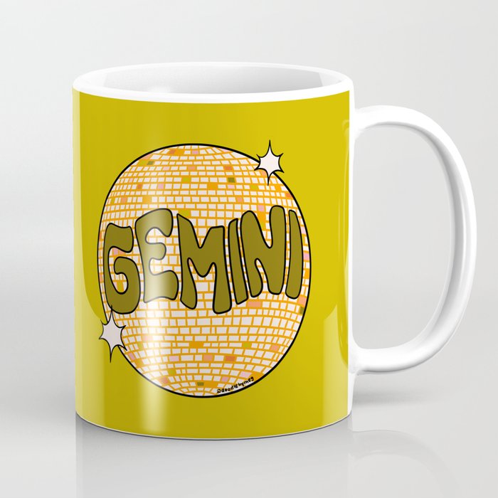 Gemini Disco Ball Coffee Mug Gallery Image 1