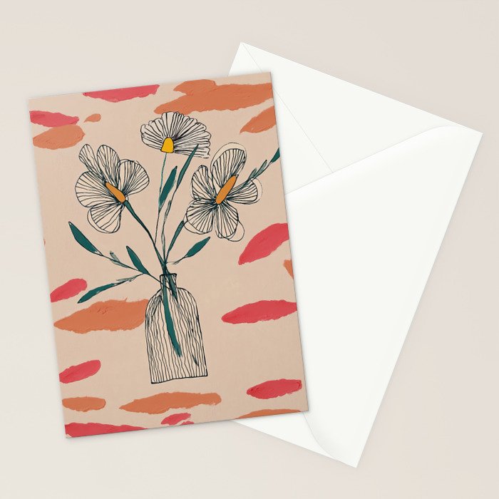 Petals in the Afternoon Sky Stationery Card Gallery Image 2