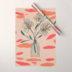 Petals in the Afternoon Sky Wrapping Paper Gallery Image 1