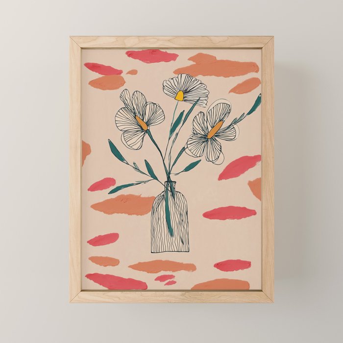 Petals in the Afternoon Sky Mini Art Print Gallery Image 1
