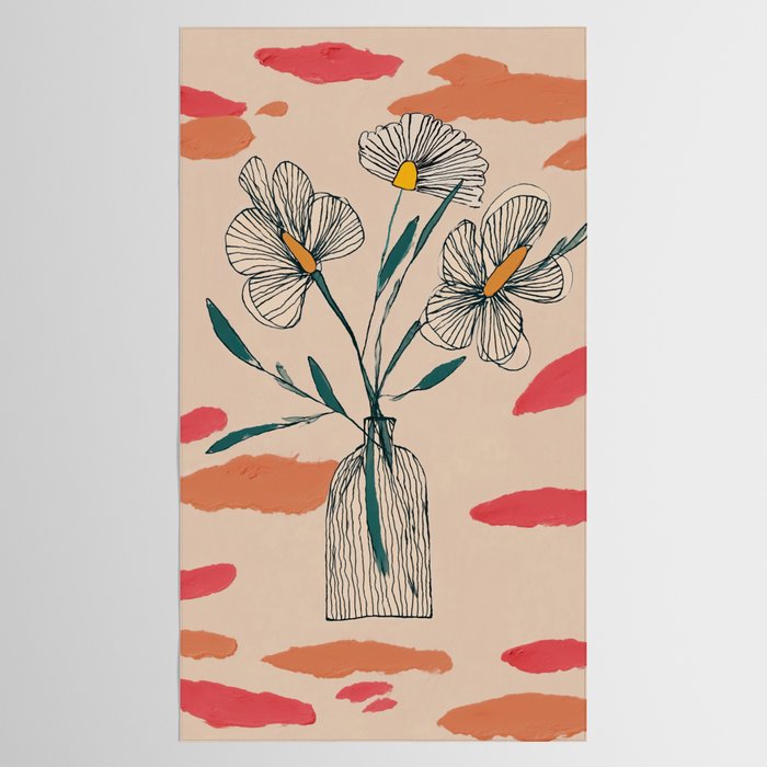 Petals in the Afternoon Sky Tablecloth Gallery Image 2