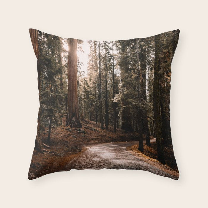 Walking Sequoia 4 Throw Pillow Gallery Image 6