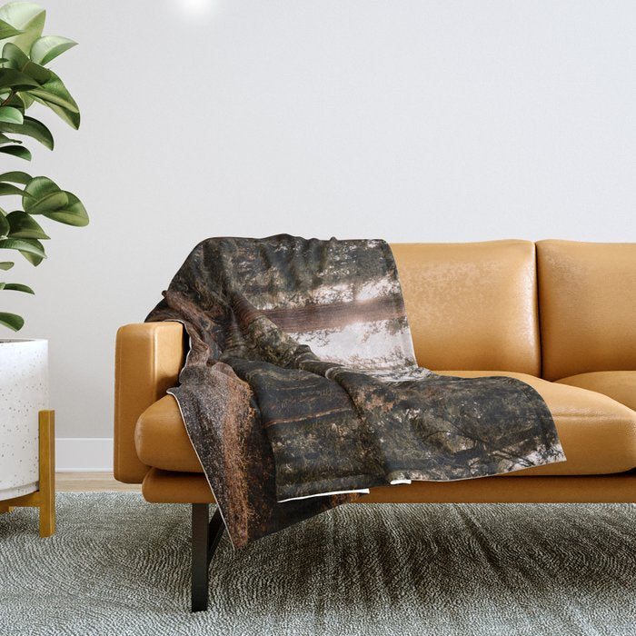 Walking Sequoia 4 Throw Blanket Gallery Image 1