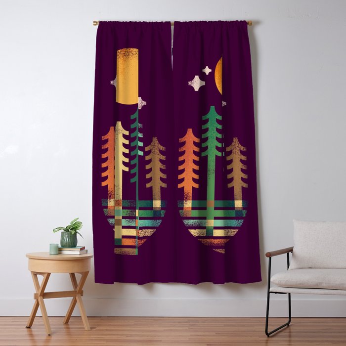 Night in the wood Window Curtain Gallery Image 5
