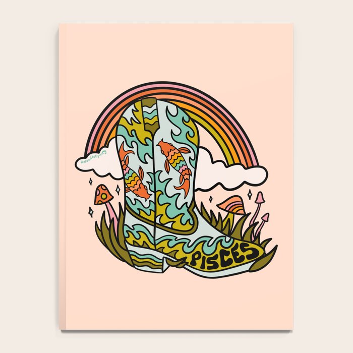 Pisces Cowboy Boots Notebook Gallery Image 4