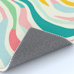 Colorful abstract line stripe art pattern Rug Gallery Image 4