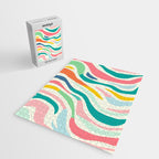 Colorful abstract line stripe art pattern Jigsaw Puzzle Gallery Image 2