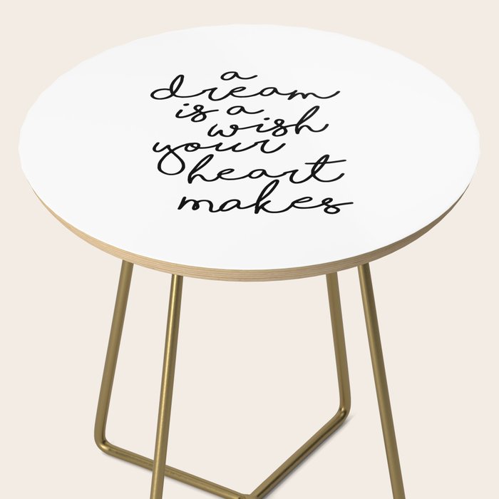 A Dream Is A Wish Your Heart Makes Side Table Gallery Image 2